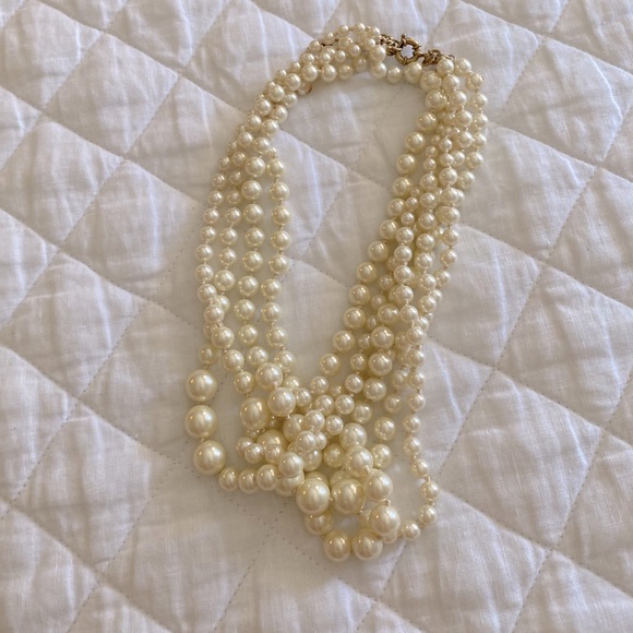 J Crew multi-strand pearl necklace